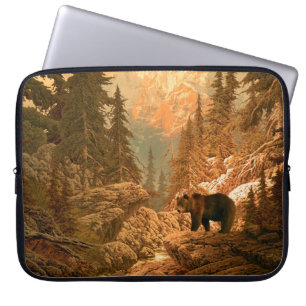 Bär in den Rocky Mountainsbär,braun,Tier,grizz Laptopschutzhülle