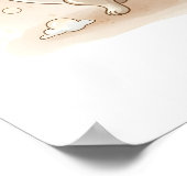 Bär in der Badewanne Kinder-Badezimmer-Wandkunst Poster (Ecke)