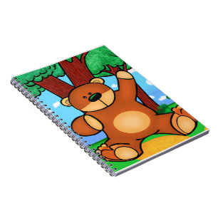 Bär in der Wiese - Bear in grassland Notizblock
