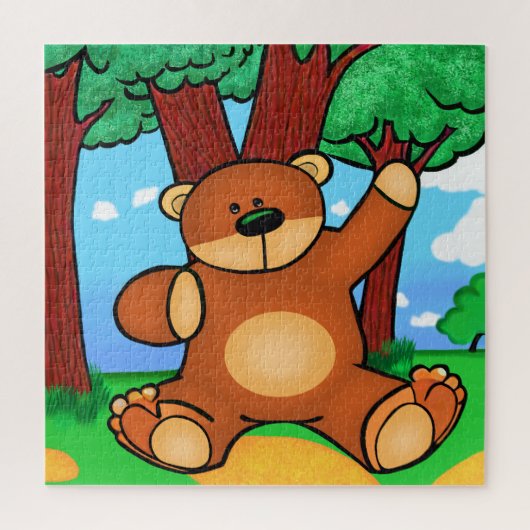 Bär in der Wiese - Bear in grassland Puzzle (Vertikal)