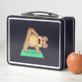 Bär in der Yoga-Fitness Metall Brotdose (Beispiel)