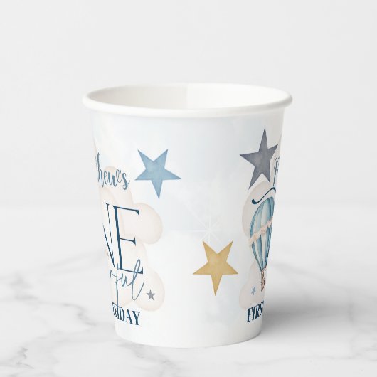 Bär in einem Ballon 236 ml Papier Cup Pappbecher (Links)