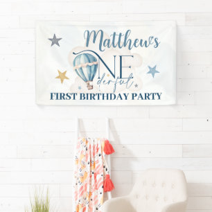 Bär in einem Ballon 91cm x 152cm Party Banner