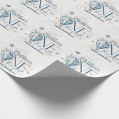 Bär in einem Ballon Matte Wrapping Paper Geschenkpapier (Ecke)