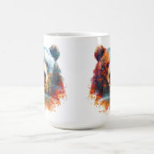 Bär in einem Herbstwald Kaffeetasse (Mittel)