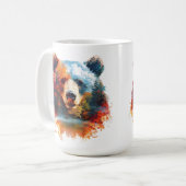 Bär in einem Herbstwald Kaffeetasse (Vorderseite Links)