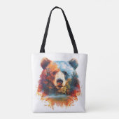 Bär in einem Herbstwald Tasche (Rückseite)