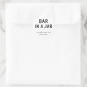 Bar in einem Jar Geschenketikett Runder Aufkleber (Tasche)