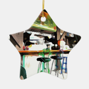 Bar in Key West Keramik Ornament