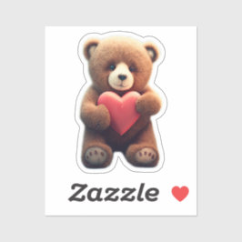 Bär in Liebe Aufkleber