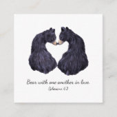 Bär in Liebe Scripting Card Begleitkarte (Vorderseite)