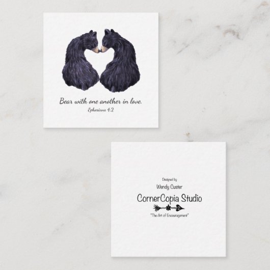 Bär in Liebe Scripting Card Begleitkarte (Vorne/Hinten)