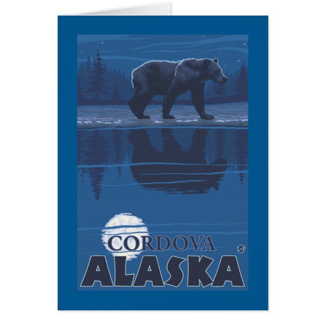 Bär in Mondlicht - Cordova, Alaska (Vorne)