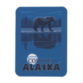Bär in Mondlicht - Cordova, Alaska Magnet (Vertikal)