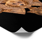 Bär in Sacred Geometry Ornament Poster (Ecke)