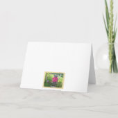 Bär in Schatten, glücklich zum Geburtstag! Karte (Rückseite)