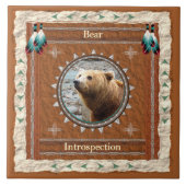 Bär - Introspection - Keramik Tile Fliese (Vorderseite)