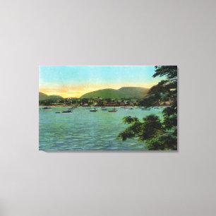 Bar Island Aussicht auf den Bar Hafen Leinwanddruck