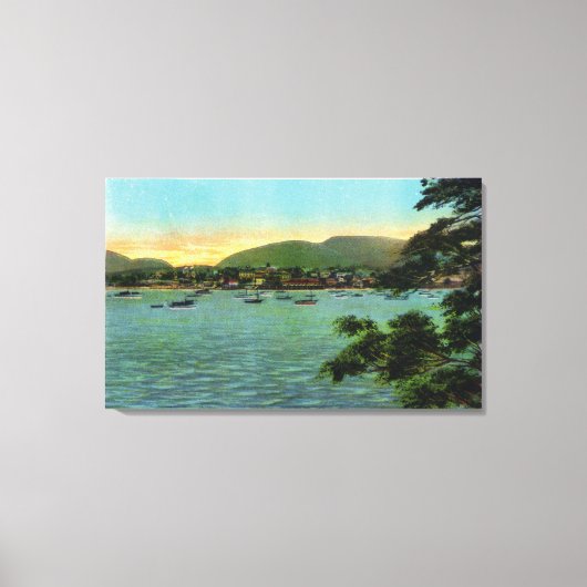Bar Island Aussicht auf den Bar Hafen Leinwanddruck (Vorderseite)