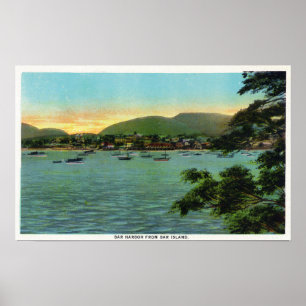 Bar Island Aussicht auf den Bar Hafen Poster