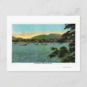 Bar Island Aussicht auf den Bar Hafen Postkarte