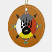 Bär ist meine Bruder-Cherokee Verzierung Keramikornament (Links)