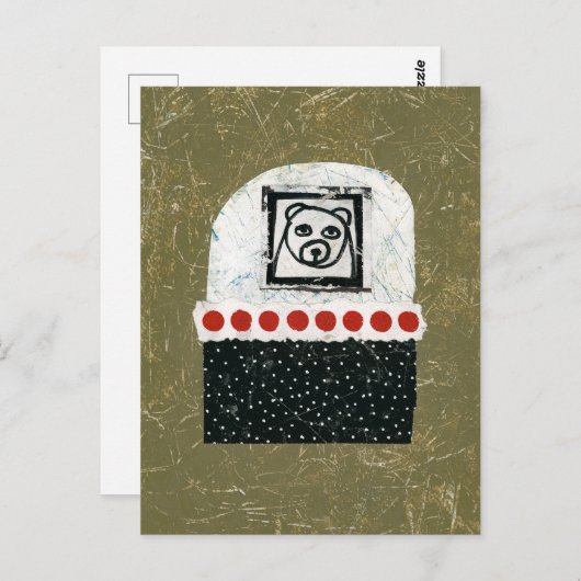 Bär ist müde Postkarte (Vorne/Hinten)