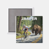 Bär jasper Canada Magnet (Vorderseite/Rückseite)
