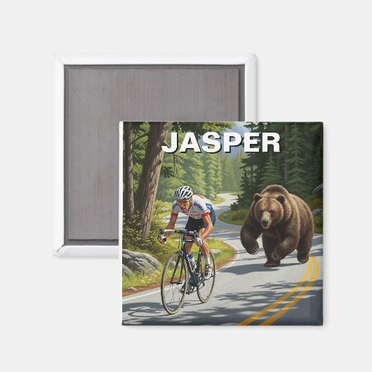 Bär jasper Canada Magnet (Vorderseite/Rückseite)