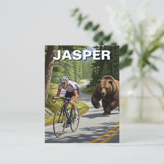 Bär jasper Canada Postkarte (Stehend Vorderseite)