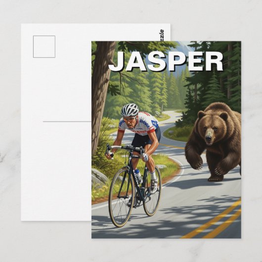 Bär jasper Canada Postkarte (Vorne/Hinten)