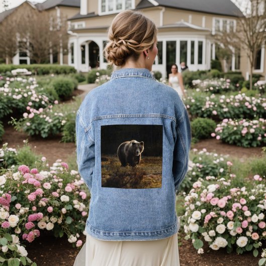 Bär Jeansjacke (Hochzeit Rückseite)