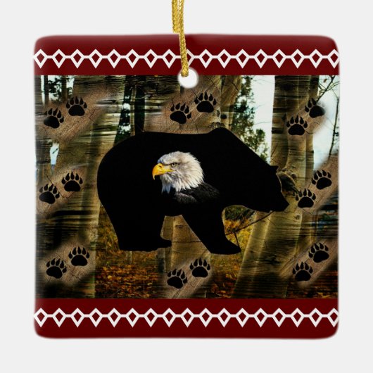 Bär Keramikornament (Vorderseite)