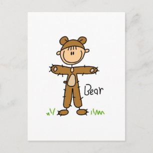 Bär kleiden oben T-Shirts und Geschenke Postkarte
