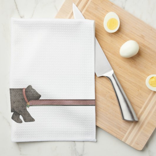 Bär Küchentuch (Viertel Falte)