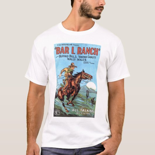 "Bar L Ranch" 1930 Vintager Filmplakat T - Shirt (Vorderseite)