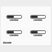 Bar laden ovaler aufkleber (Blatt)