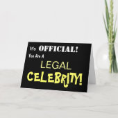 Bar Law Exams bestanden Erfolg Glückwünsche Karte (Vorderseite)