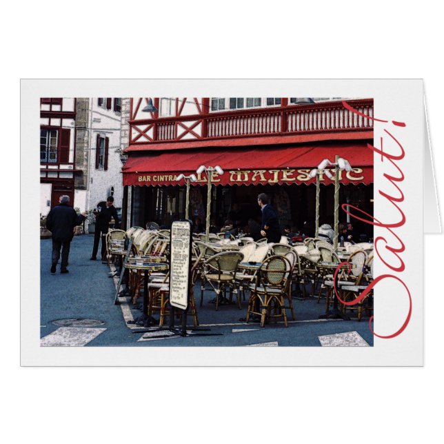 Bar Le Majestic, im Winter (Vorderseite (Horizontal))