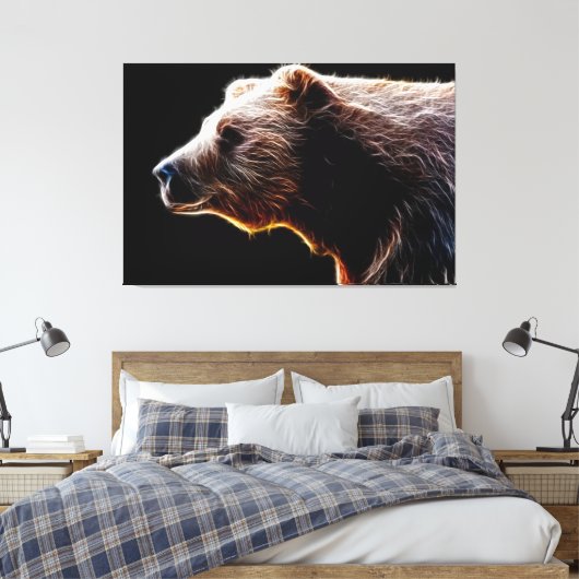Bär Leinwanddruck (Insitu (Schlafzimmer))