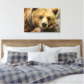 Bär Leinwanddruck (Insitu (Schlafzimmer))