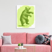 Bär Leinwanddruck (Insitu (Wohnzimmer))