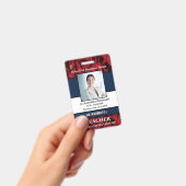 Bar-Logo für das Foto eines Mitarbeiters Ausweis (Handheld)