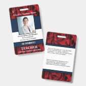 Bar-Logo für das Foto eines Mitarbeiters Ausweis (Vorder- & Rückseite)