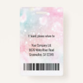 Bar-Logo-Glitzer für benutzerdefinierte Mitarbeite Ausweis (Rückseite)