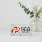 Bar-Logo | Restaurantbranche Terminkarte (Stehend Vorderseite)