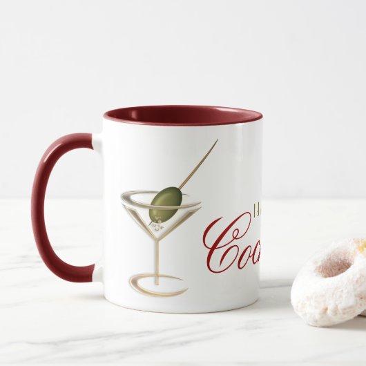 Bar-lustige Kaffee-Tassen Tasse (Mit Donut)