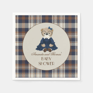 Bär Luxus Mädchen Baby Shower  Serviette