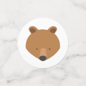 Bär macht ein Süße Tier ersten Geburtstag Konfetti (Klein Vorderseite)