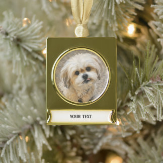 Bär Malshi Weihnachtsbanner-Ornament Banner-Ornament Gold